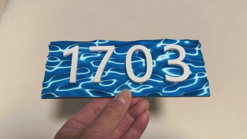 数字门牌 海洋风格