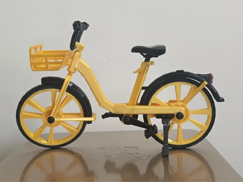 小黄车自行车玩具摆件牛马坐骑