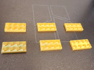 Brick with magnet for decor on metal surfaces