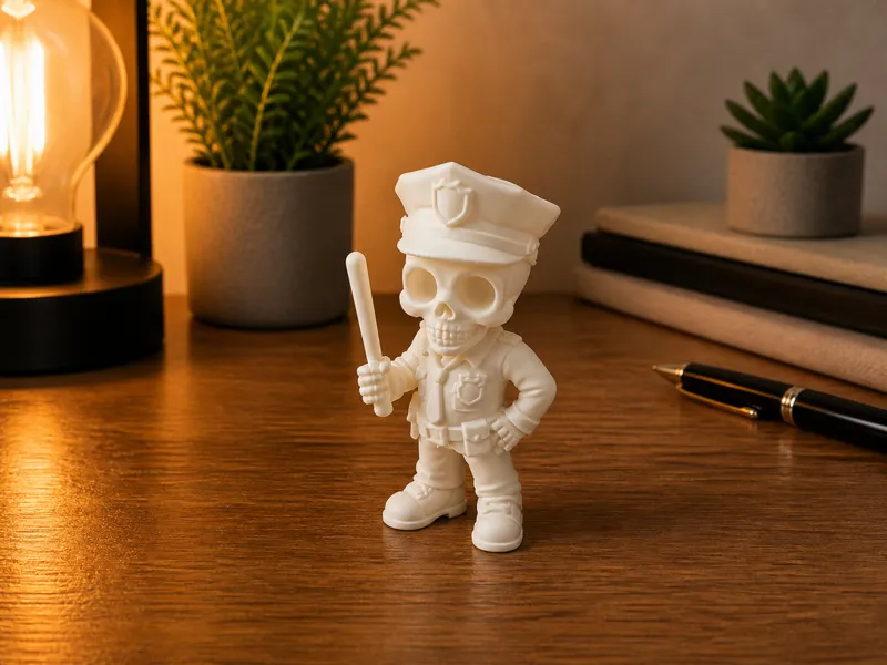 Skeleton Police Officer