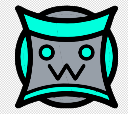 Miniatura 101 do modelo 3D Geometry Dash Icon
