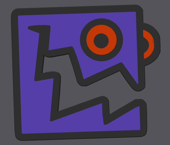 Miniatura 78 do modelo 3D Geometry Dash Icon