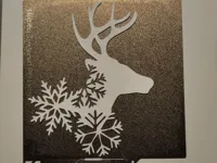Silhouette de renne aux étoiles de Noël — photo 2
