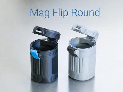 Mag Flip Case Round