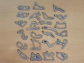 F1 2026 Tracks Keychains Set