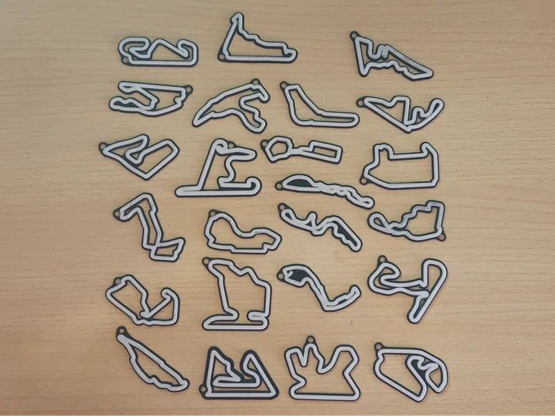 F1 2026 Tracks Keychains Set