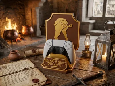PS5 Controller Stand KCD II: with "The Holes" Sign