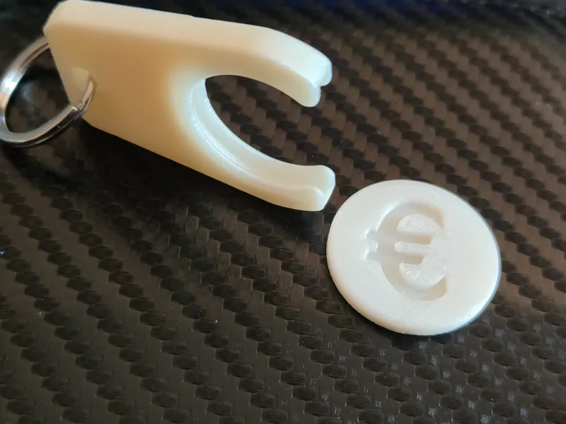 Shopping Cart 1 € Keychain