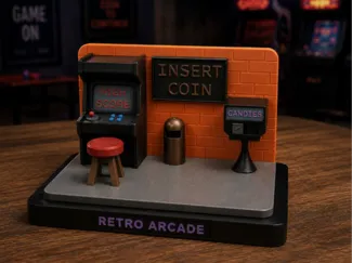 Retro Arcade Mini Scene / Diorama