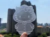 Faux Organza - Kitty in a raincoat - Bookmark
