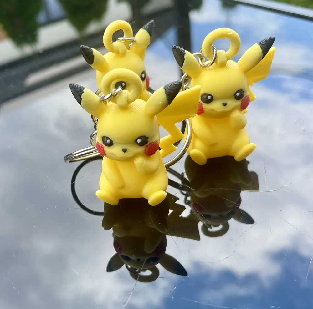 Cute Pokemon Pikachu Keychain by user name MakerWorld: Download Free 3D ...