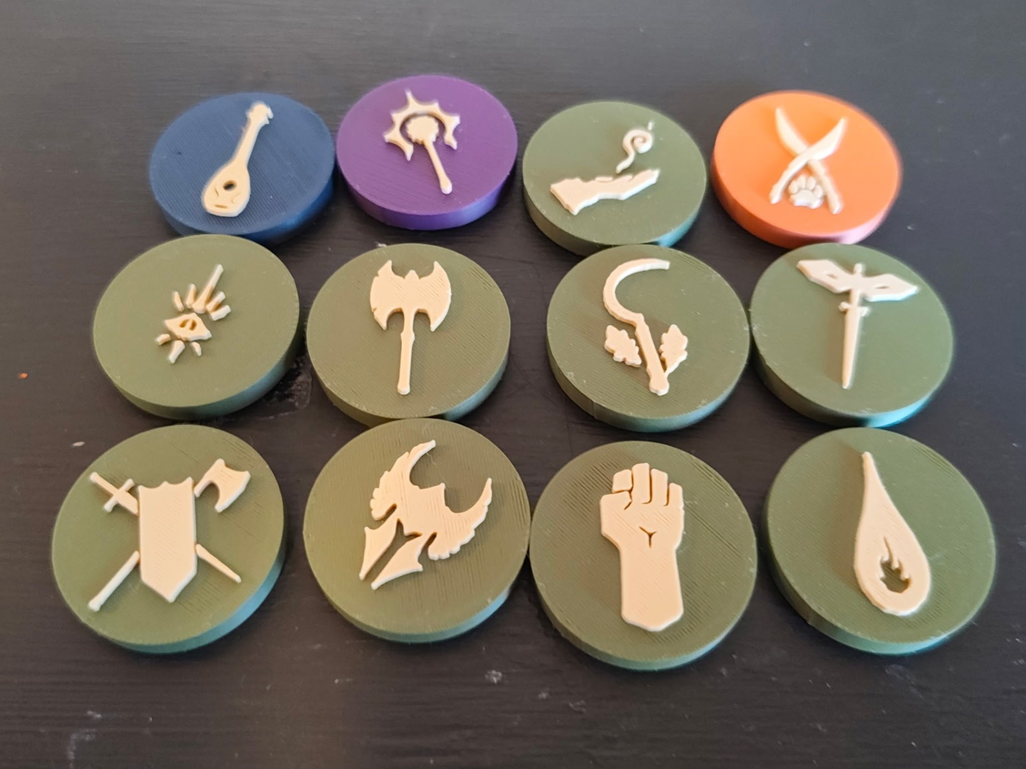 Dungeons & Dragons Simple Character Class Token