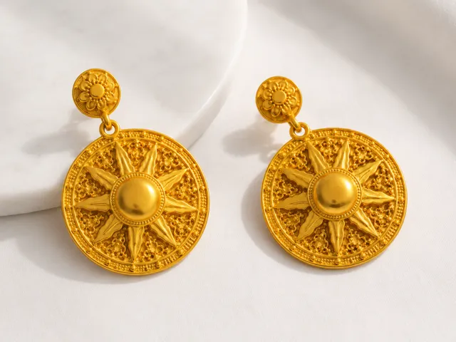 Zendaya Odyssey Medallion Earrings