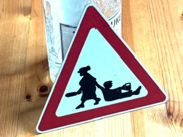 Beware of the wife - warning sign