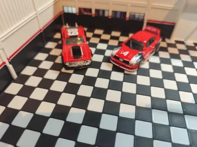Classic Garage Floor - 1/64 Scale Diorama