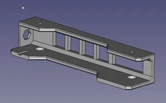 Bracket under desk laptop mount