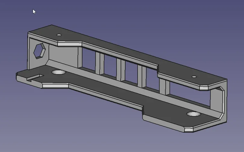 Bracket under desk laptop mount