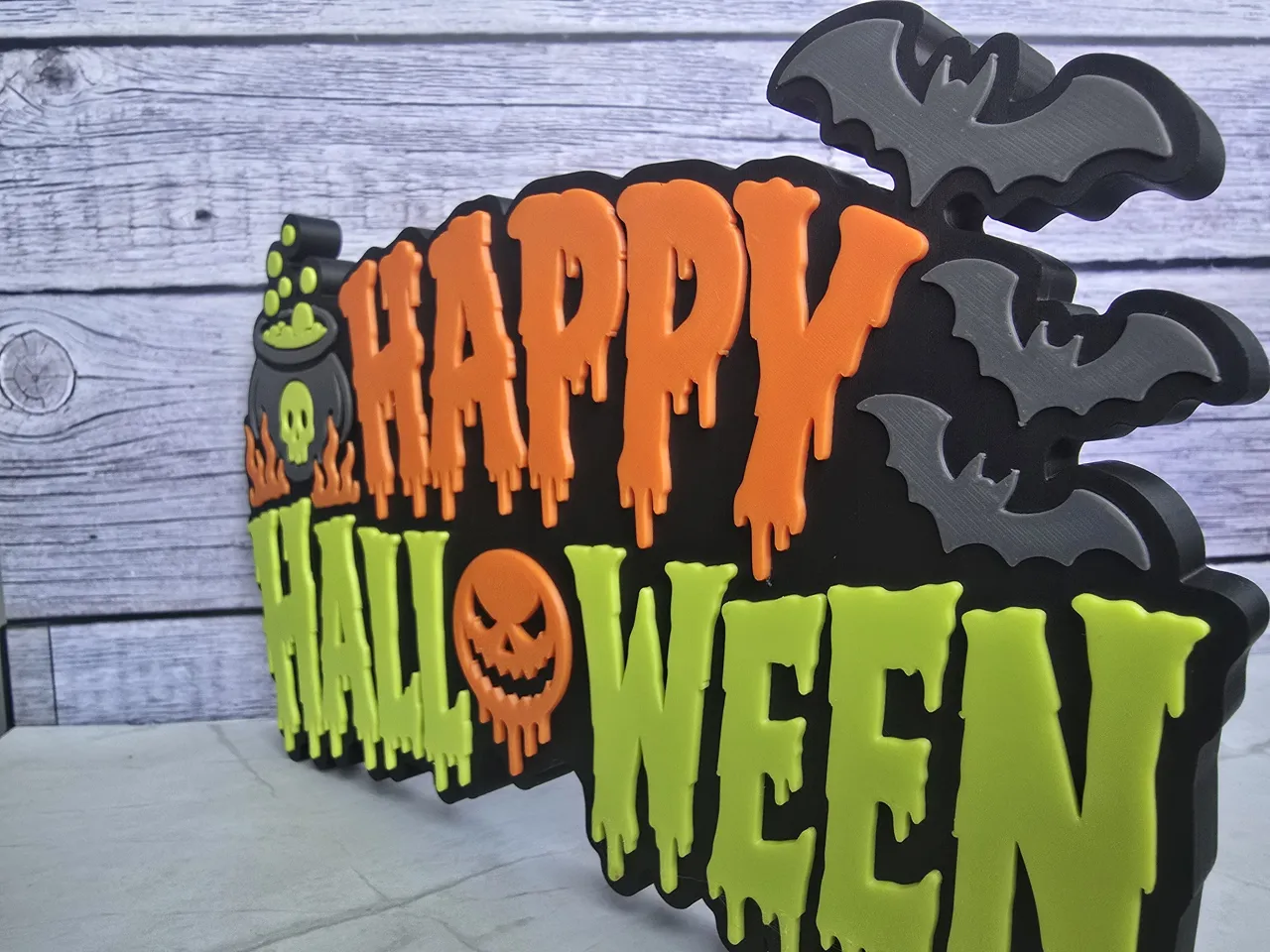 Happy Halloween Sign (9) view 3