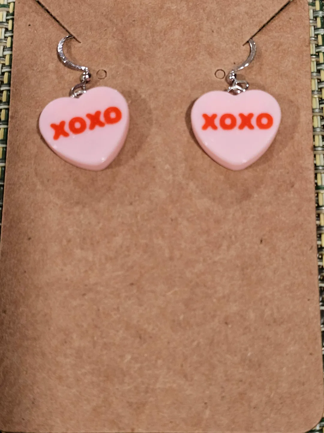 Conversation Heart Earrings XOXO view 2