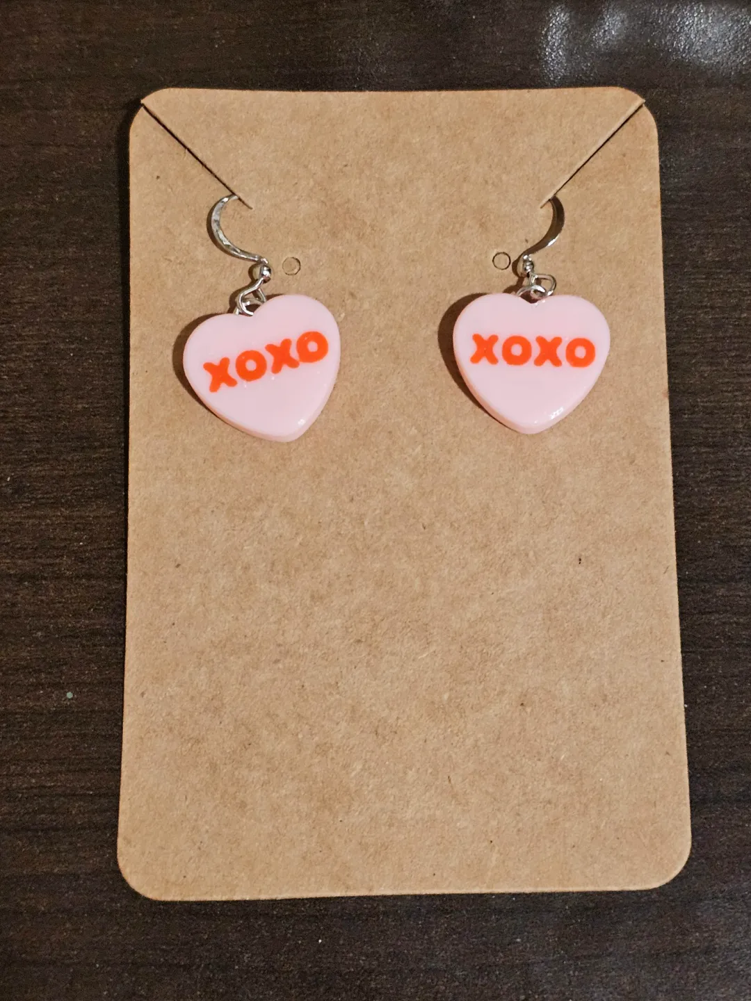 Conversation Heart Earrings XOXO view 4