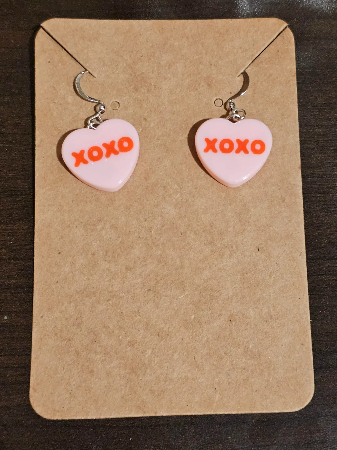Conversation Heart Earrings XOXO view 3