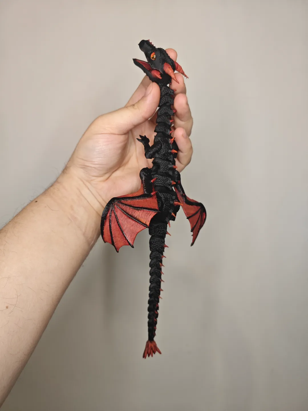 Articulated dragon with movable jaw view 4