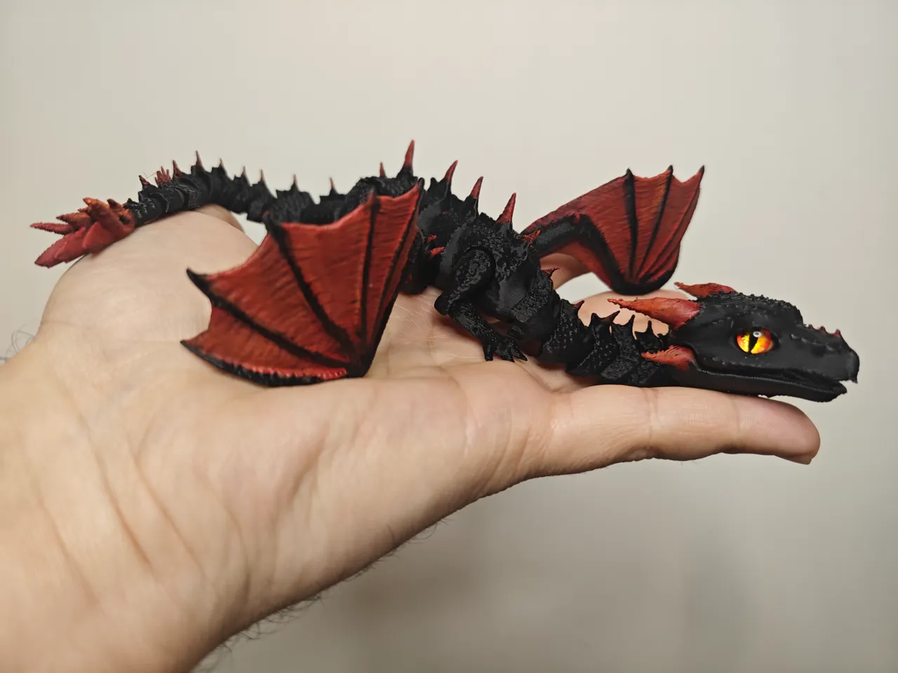 Articulated dragon with movable jaw view 2