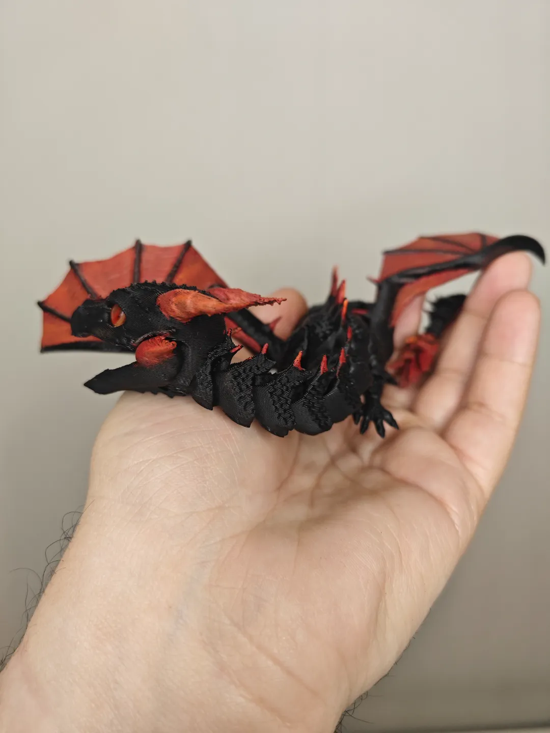 Articulated dragon with movable jaw view 3