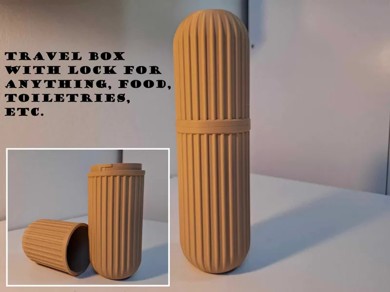 Travel box with lock for anything, food,toiletries