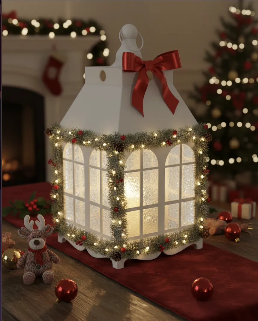 Enchanted Christmas Lantern | 55cm 22 inches - Free 3D Print Model ...