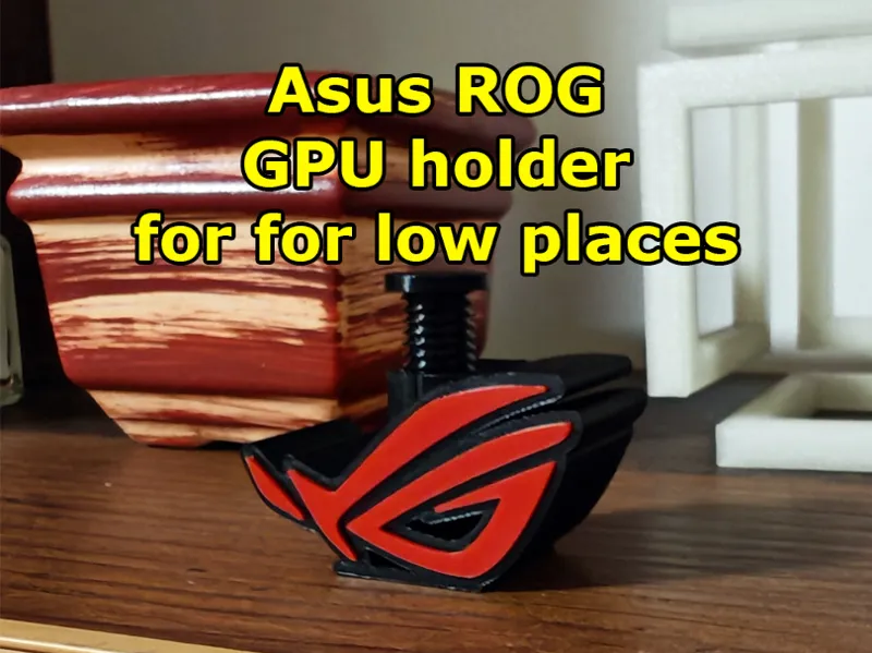 Adjustable graphic card holder - Asus ROG (low)