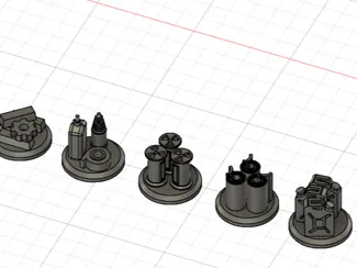 Board Game Tokens (Fallout Materials)