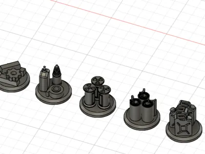 Board Game Tokens (Fallout Materials)