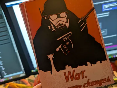 War Never Changes Hueforge