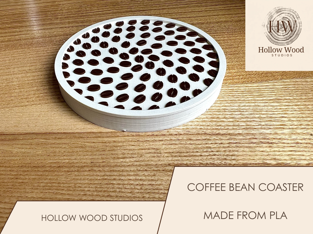 Coffee Bean Coaster | PLA