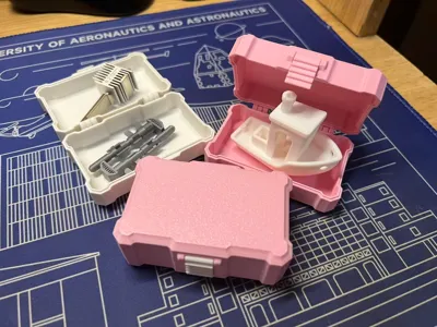 Flip-Lid Storage Box with Buckle