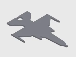The Average Fighter Jet Keychain