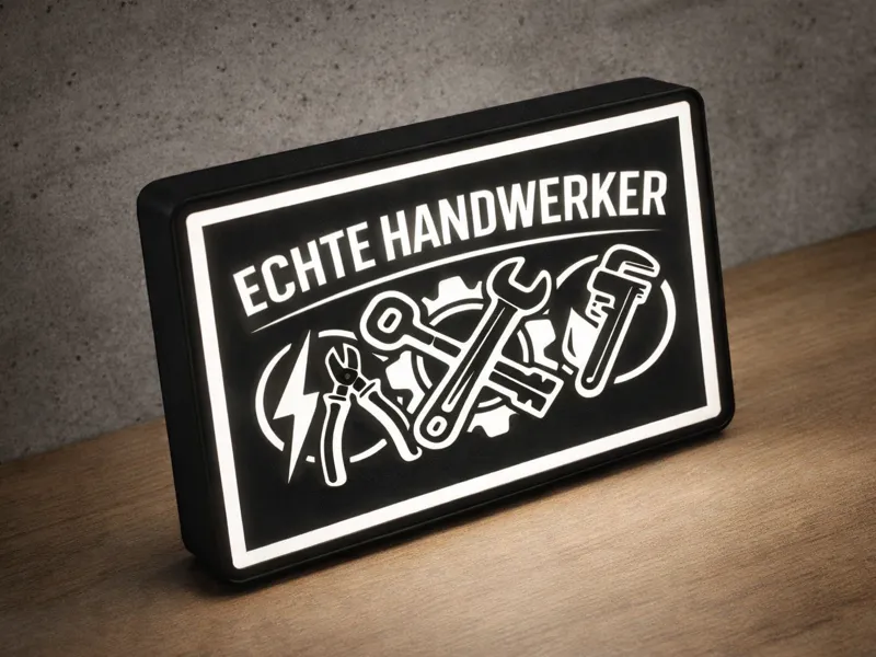 Echte Handwerker Lichtbox Led