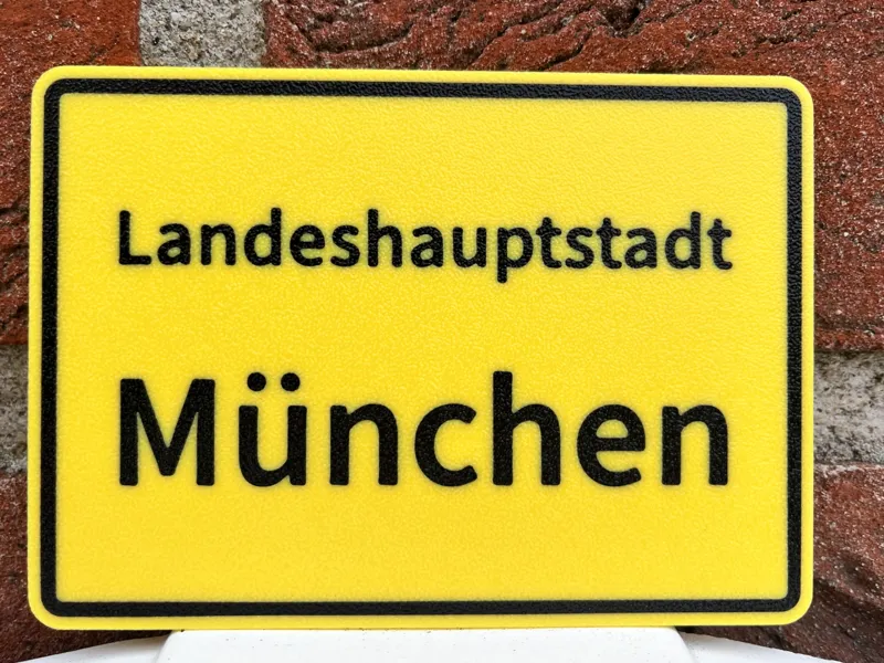 Ortseingangsschild München