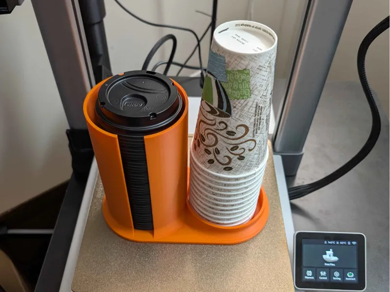 Coffee Cup and Lid Holder