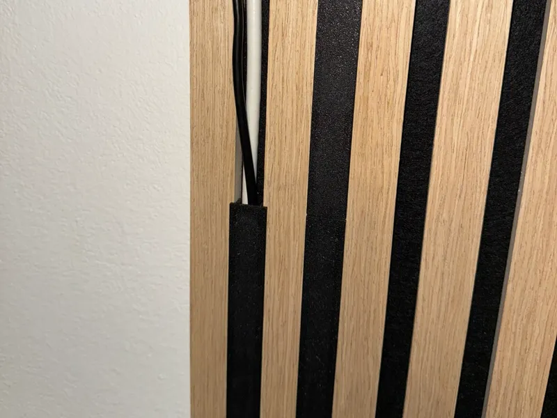 Akustikwand Kabel-Abdeckprofil 16mm Nutbreite