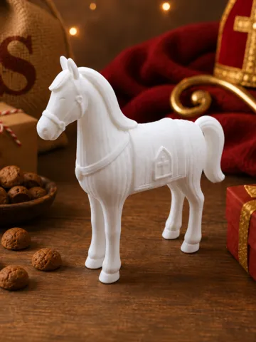 Soporte: Sinterklaas paard, japandi stijl — vista de referencia 2