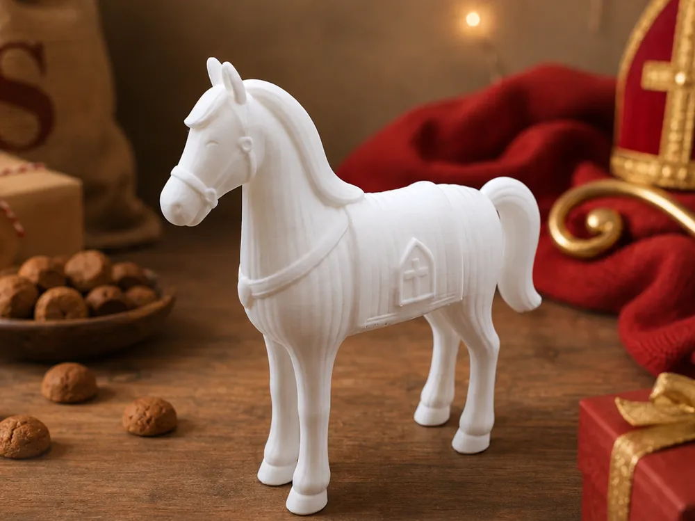 Soporte: Sinterklaas paard, japandi stijl. Referencia del modelo original.