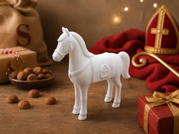 Soporte: Sinterklaas paard, japandi stijl — vista de referencia 3