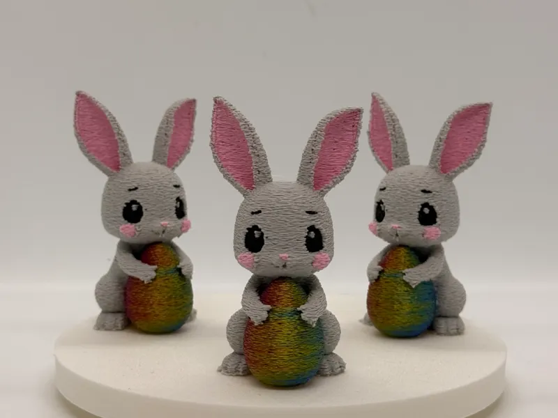 Easter Bunny rabbit with egg