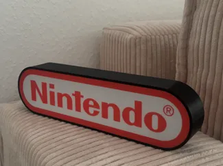 Nintendo Logo Lichtbox Reklame