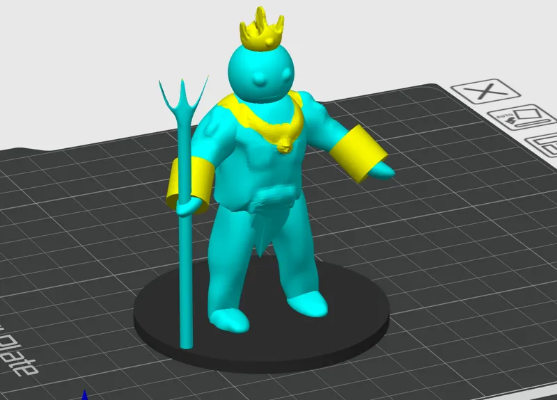 Poseidon Fortnite created by my son