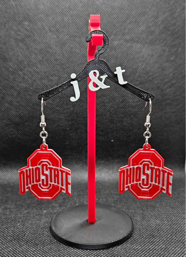 Ohio State earrings