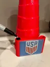 Twist and Lock Cup Holder, USA, Canada, Brazil, Custom Blank