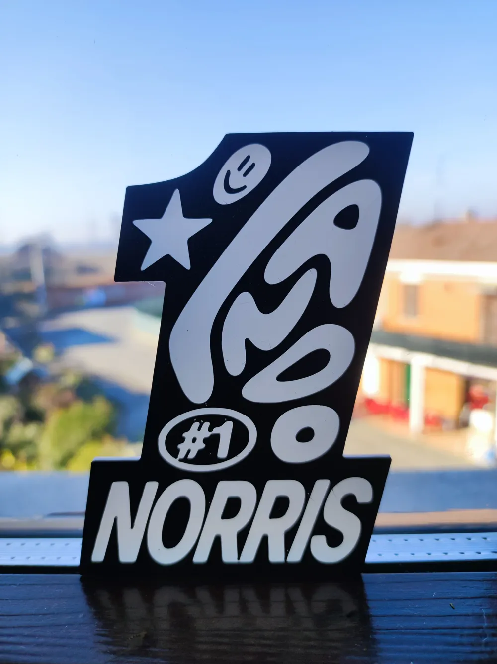 Lando Racing Driver Sign Lando Norris F1 Champion - Free 3D Print Model - MakerWorld
